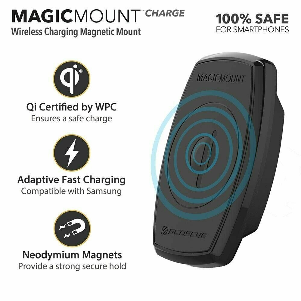 Dash Mount Scosche Qi Wireless Charging Mount Scosche MagicGrip