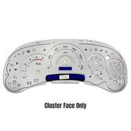 03-05 GM & Chevy Diesel Instrument Cluster White Applique (Cluster Face Only)