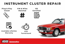 Load image into Gallery viewer, 1985–1989 Mercedes-Benz 300SL Instrument Cluster Restoration and Repair