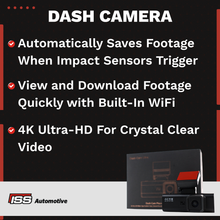 Load image into Gallery viewer, ISS DVRLC-K1 4K Dual Dash Cam Front and Rear with Wi-Fi &amp; GPS