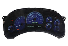 Load image into Gallery viewer, Apex Blue Custom Cluster for 2003-2006 GMC Sierra - Front View
