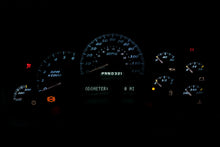 Load image into Gallery viewer, Apex Red Custom Cluster for 2003-2006 GMC Sierra - Night View