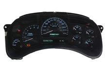 Load image into Gallery viewer, Cobalt Carbon Custom Cluster for 2003-2006 GMC Sierra - Front View