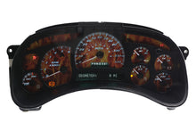 Load image into Gallery viewer, Ember Edition Custom Cluster for 2003-2006 GMC Sierra - Front View