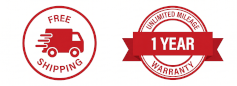 Free Shipping and 1 Year Warranty