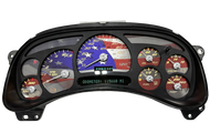 2003 - 2005 Silverado American Flag Custom Instrument Cluster