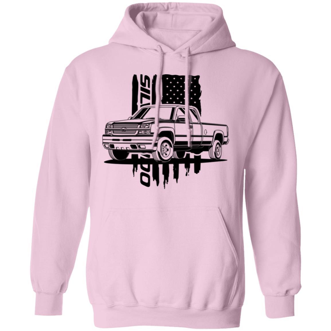 Chevy Silverado Hoodie American Flag ISS Auto