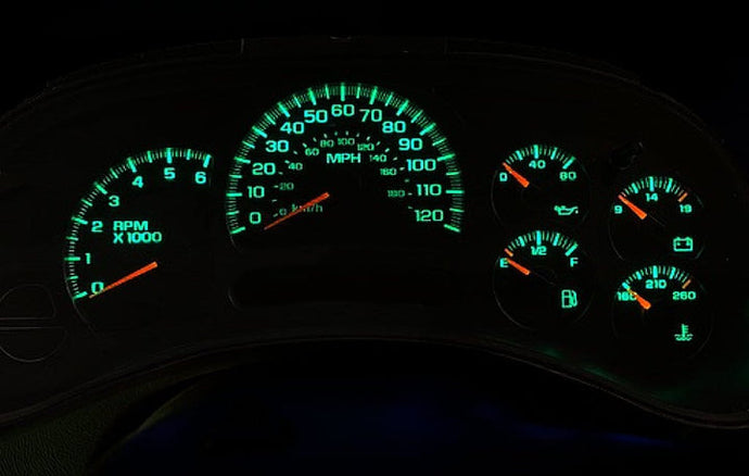 Green LED Lights Instrument Cluster | GM & Chevy 03-06