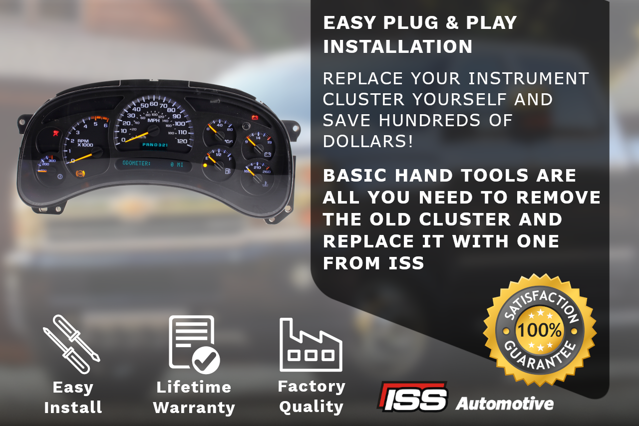 2003-2006 Chevy Silverado Tahoe Instrument Cluster Repair Service - You Ship, I Fix